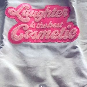 Benefit Summer canvas tote shopping bag with adjustable handle new